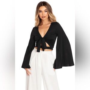 BlackMilk Long Sleeve Sleek Rio Top